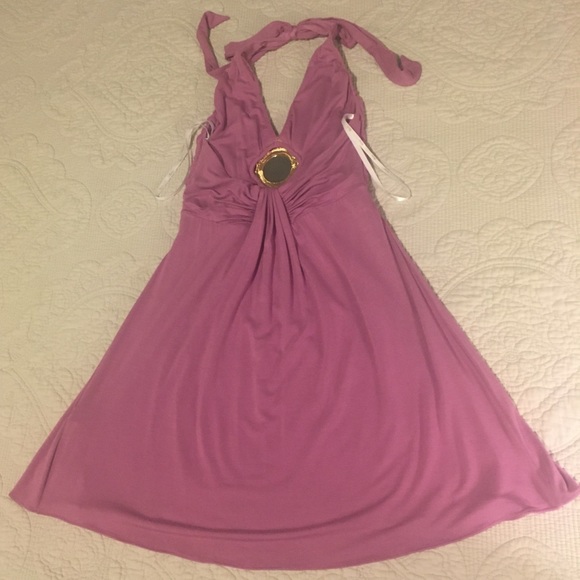 SKY Light Purple Embellished V-neck Top Sz XS - Picture 6 of 11